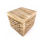 Voir la diapositive 2 : HomeStyle4U Table de chevet bois cube nature
