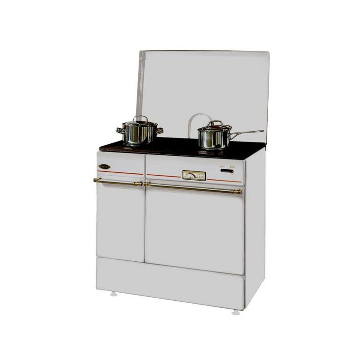 Godin 240163000810-Cuisinière bois Arpège 85cm 10,5kW buches 50cm BLANC dessu GODIN - 240163BLANCPOLI