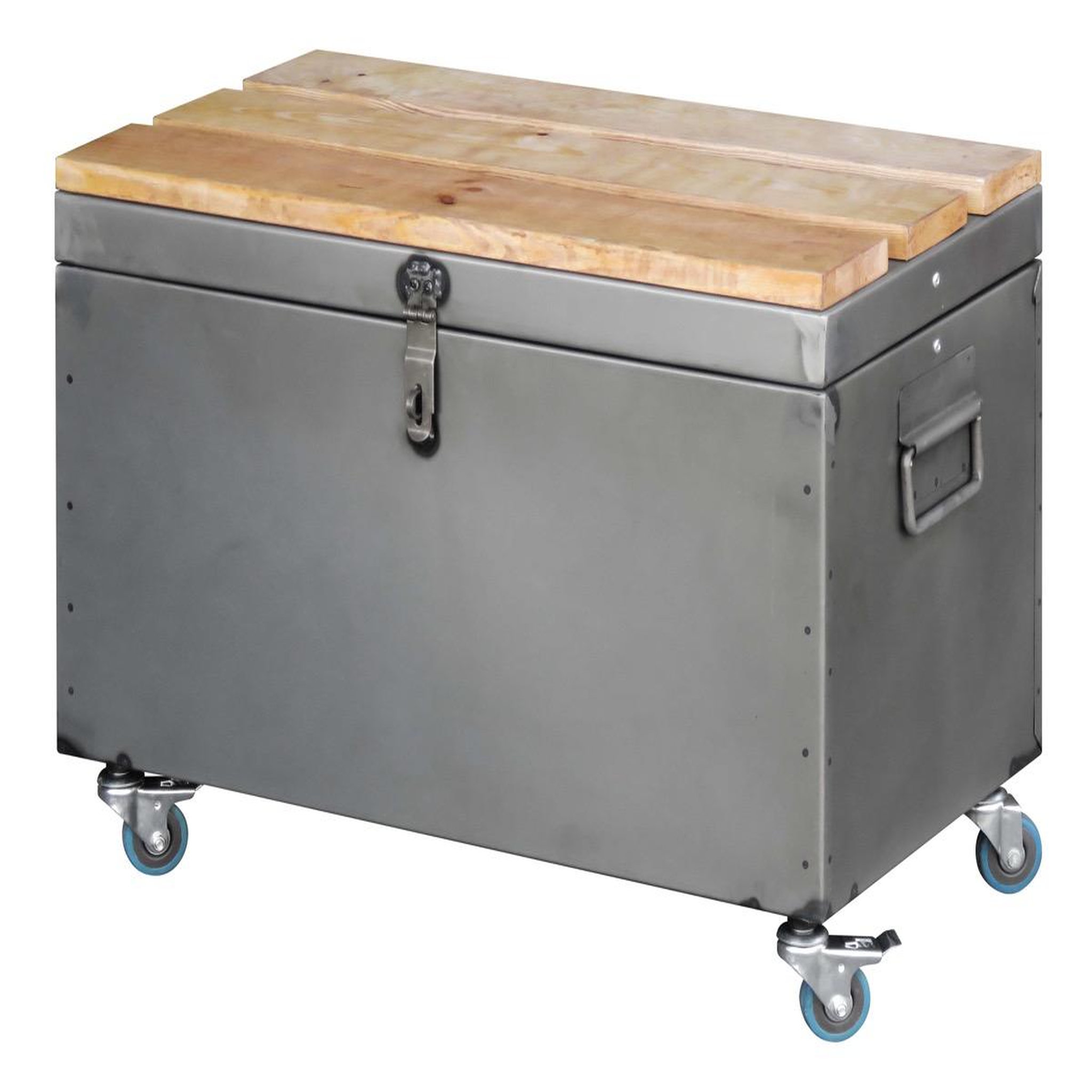 TECHMAN Coffre de Rangement BRUT - Planches & Roulettes