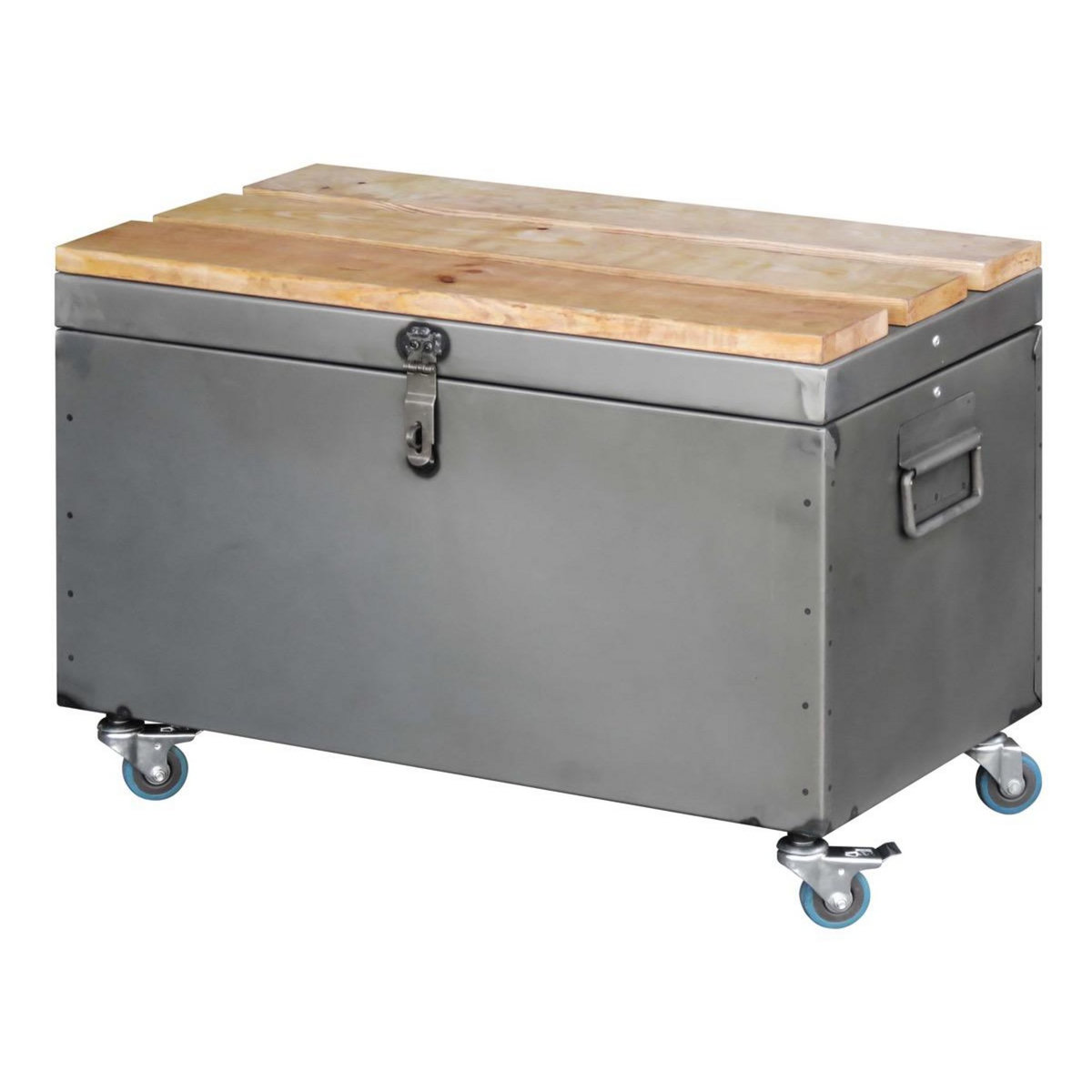 TECHMAN Coffre de Rangement BRUT - Planches & Roulettes