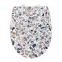 Voir la diapositive 1 : Wenko Abattant WC thermoplast design Terrazzo - Gris