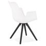 Voir la diapositive 4 : Paris Prix Chaise Design avec Accoudoirs  Zayven  82cm Blanc
