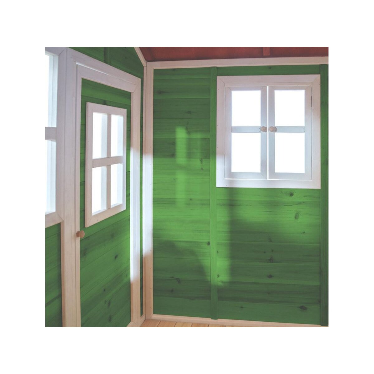 EXIT TOYS Maisonnette en bois pour enfants Loft 300 Vert - Exit Toys