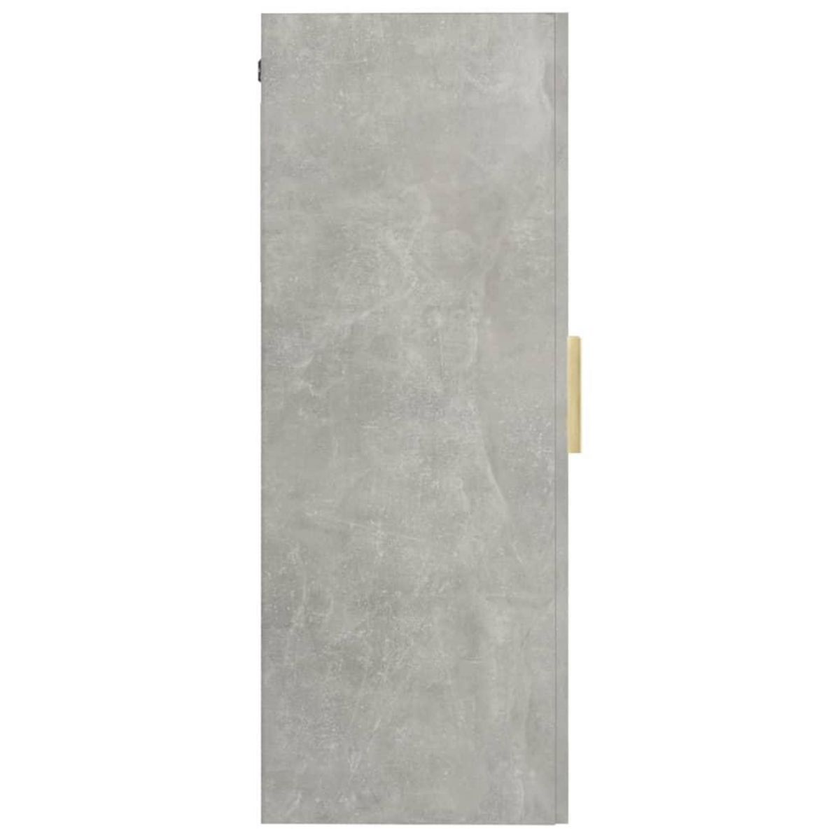 VIDAXL Armoire murale suspendue Gris beton 69,5x34x90 cm