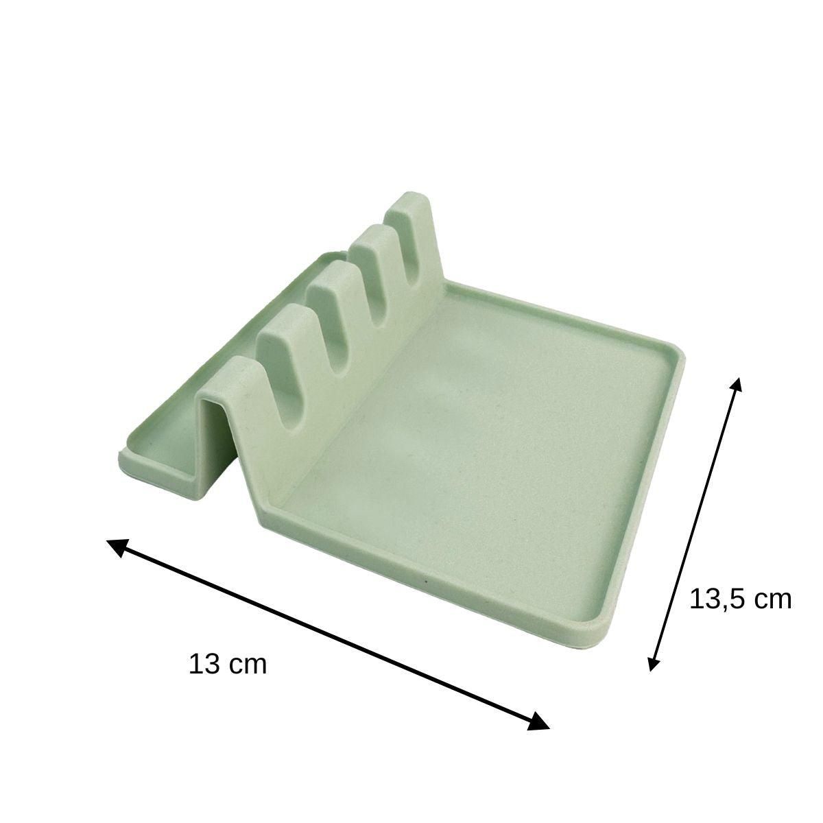 Fackelmann Support à spatule en Silicone Vert Fackelmann OCEAN