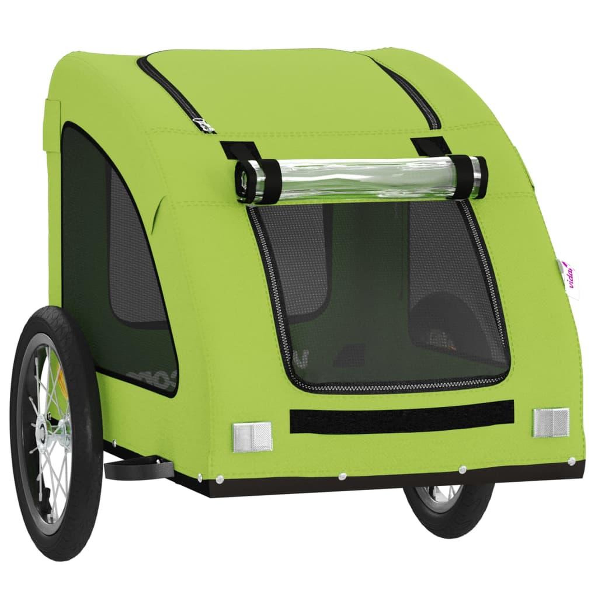 Voir la diapositive 5 : VIDAXL Remorque de velo pour animaux de compagnie vert