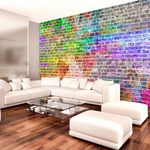 Paris Prix Papier Peint  Rainbow Wall. Coloris disponibles : Multicolore