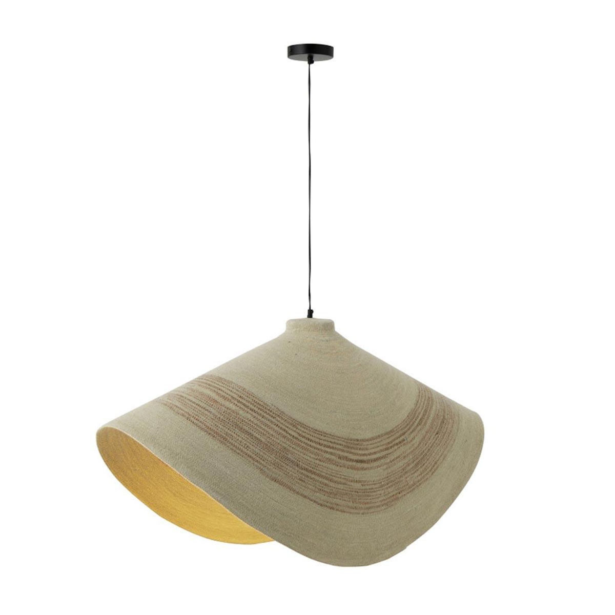 Paris Prix Suspension en Jonc de Mer  Galene  100cm Naturel & Orange