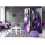 Paris Prix Paravent 3 Volets  Purple Swirls  135x172cm