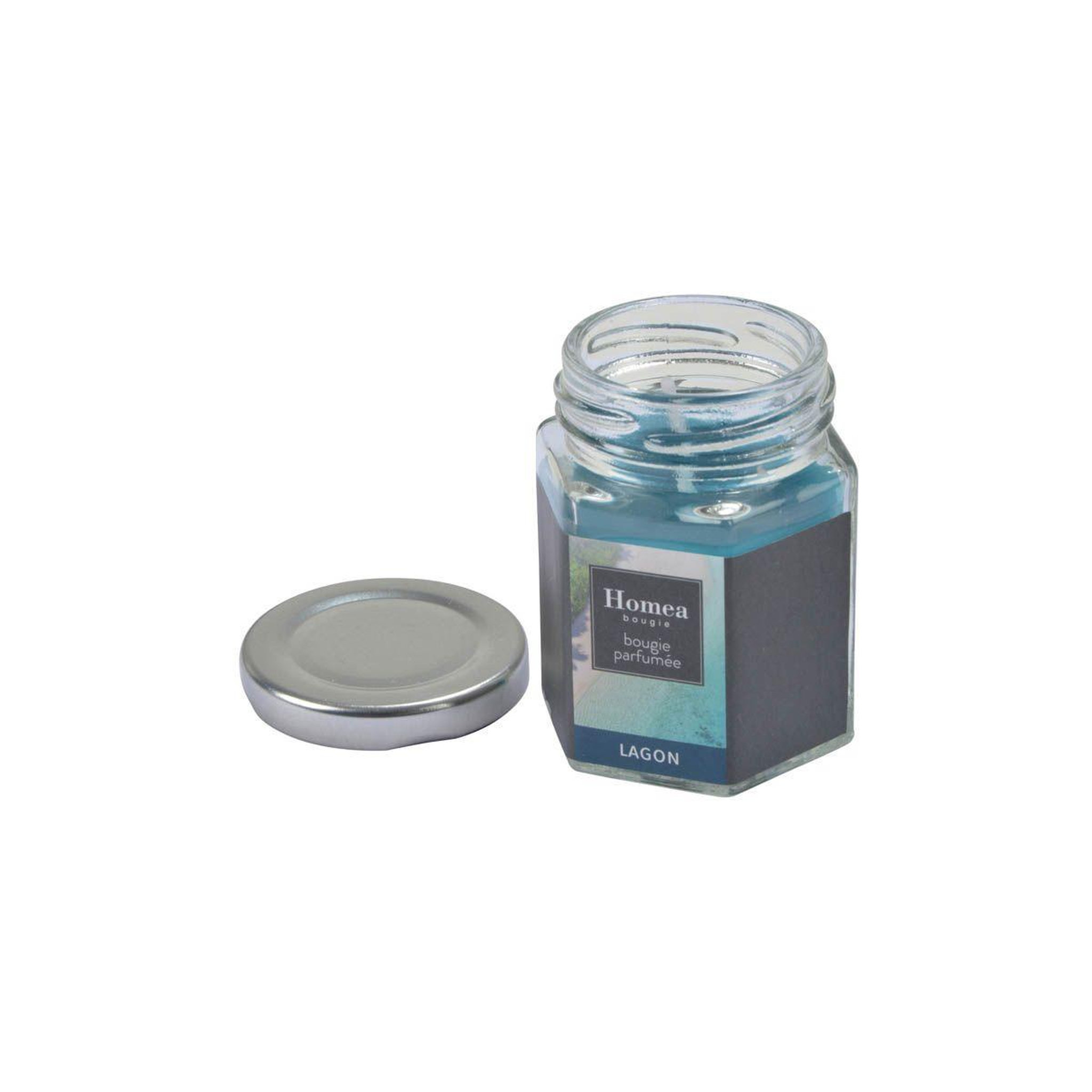 Voir la diapositive 2 : HOMEA Bougie Verrine Parfumée  Essentiel II  7cm Lagon