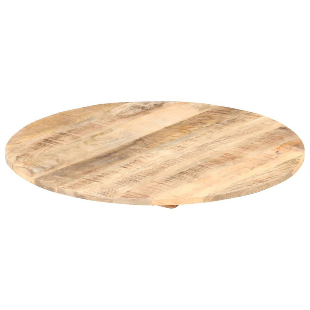 VIDAXL Dessus de table Bois de manguier solide Rond 15-16 mm 70 cm