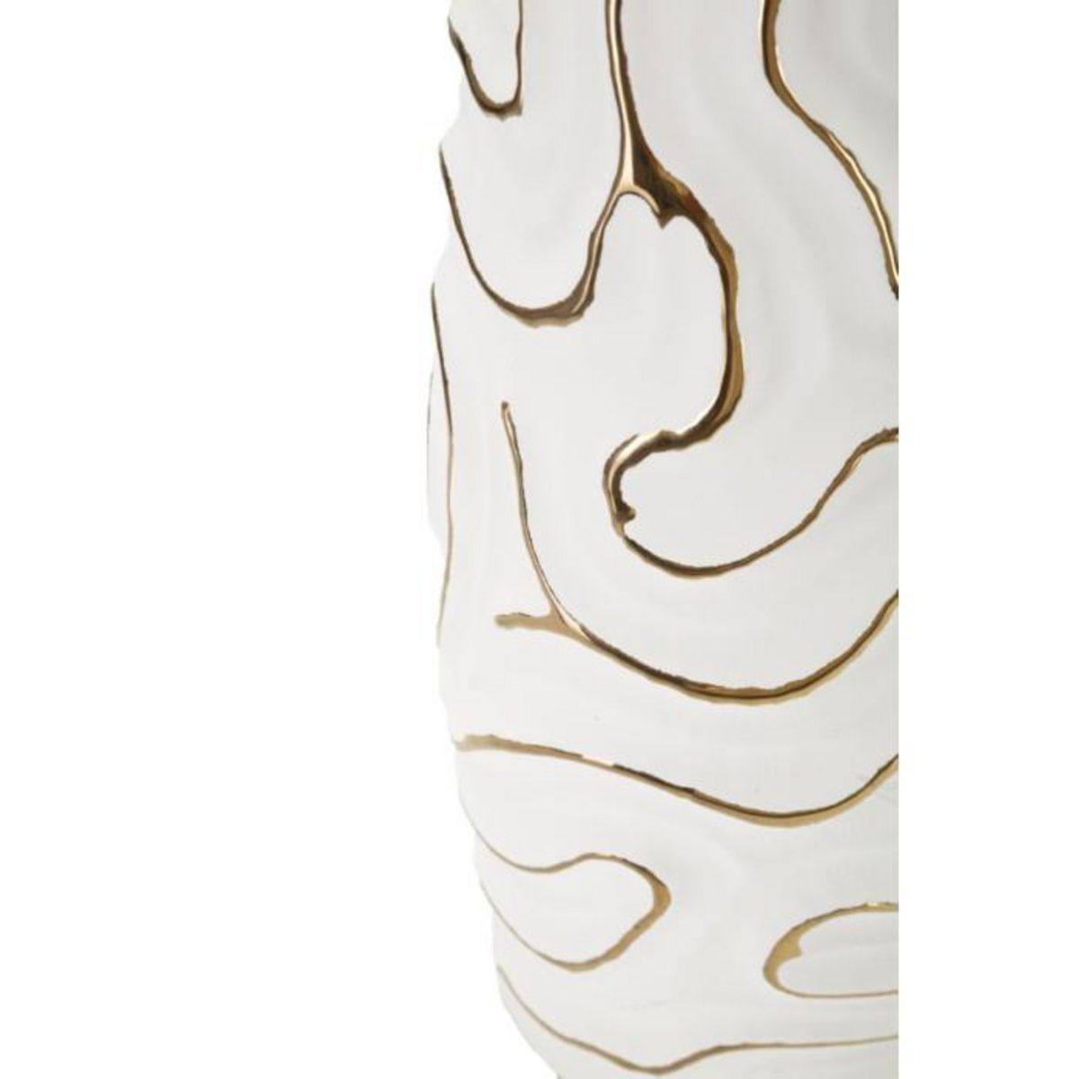 Paris Prix Vase Design en Céramique  Lia  39cm Blanc