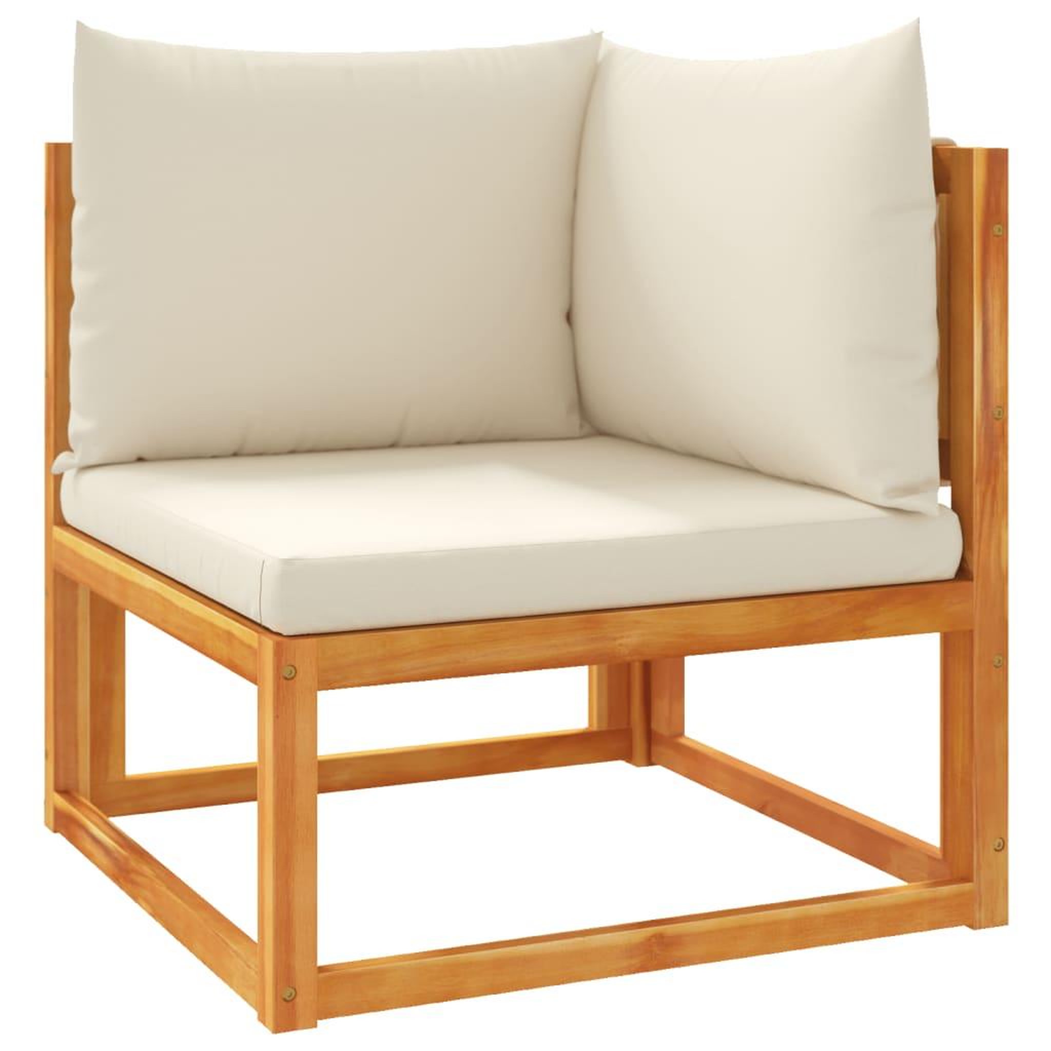 Voir la diapositive 4 : VIDAXL Canapes d'angle de jardin et coussins 2pcs bois massif d'acacia
