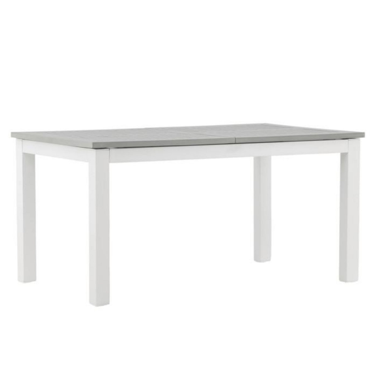 Paris Prix Table de Jardin Extensible  Albany  152-210cm Blanc & Gris
