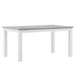 Paris Prix Table de Jardin Extensible  Albany  152-210cm Blanc & Gris