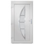 Voir la diapositive 5 : VIDAXL Porte d'entree Blanc 108x200 cm PVC