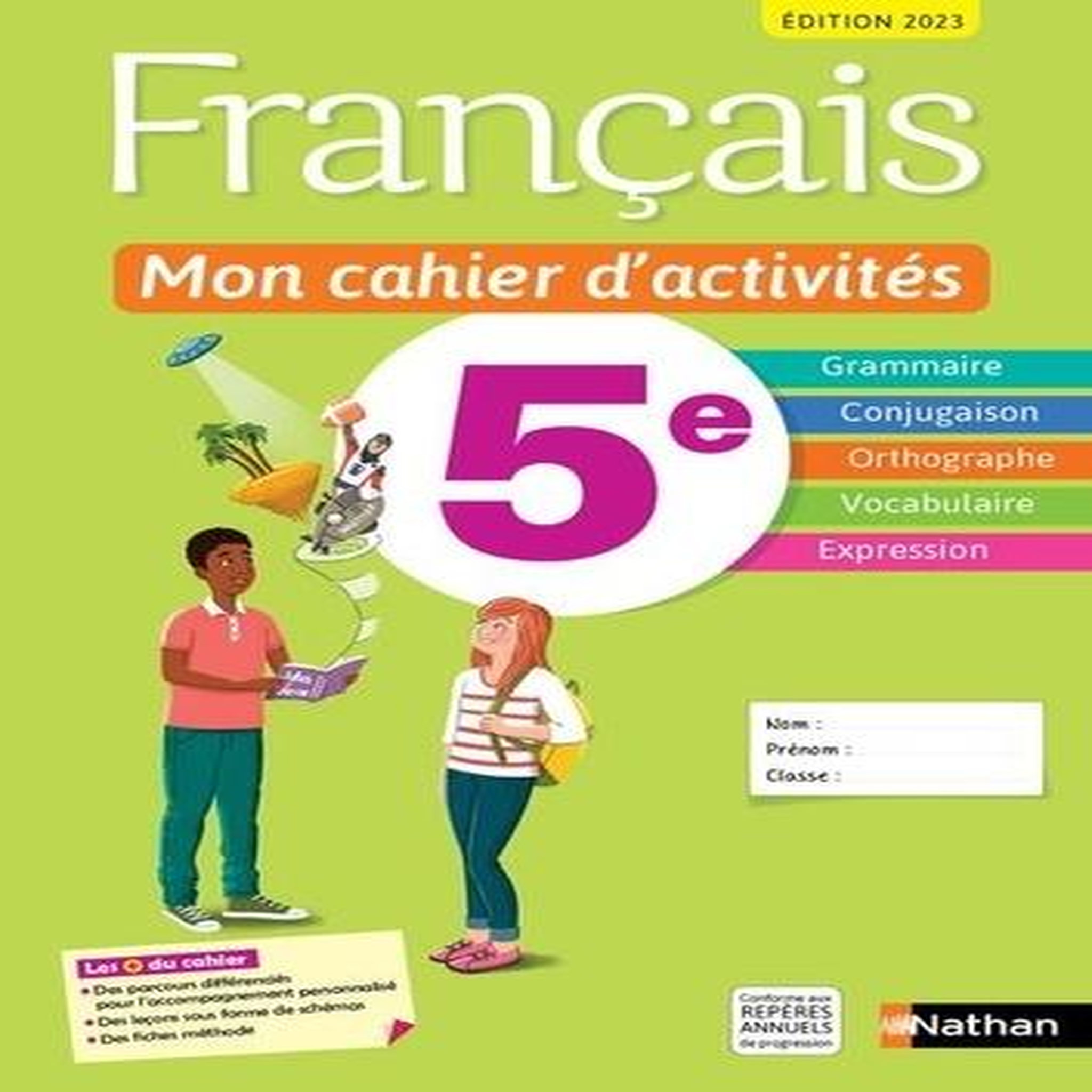 FRANCAIS 5E MON CAHIER D'ACTIVITES. EDITION 2023, Cazanove Cécile de