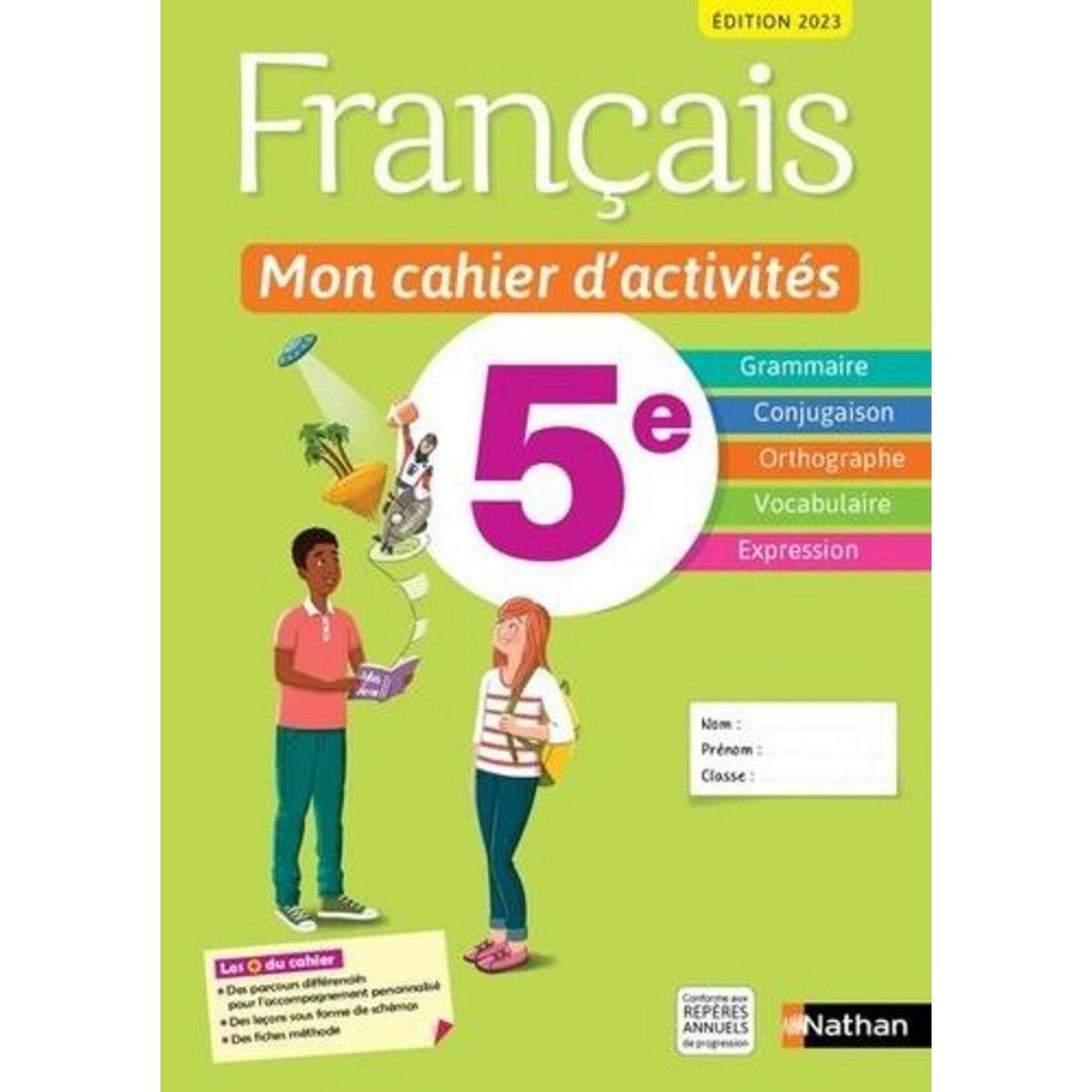 FRANCAIS 5E MON CAHIER D'ACTIVITES. EDITION 2023, Cazanove Cécile de