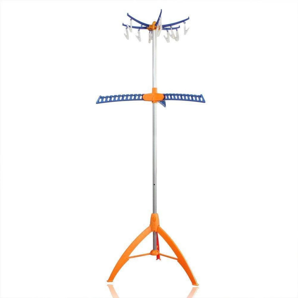 Kitchen move Étendoir Parapluie 33 Cintres TIGEA Orange Acier