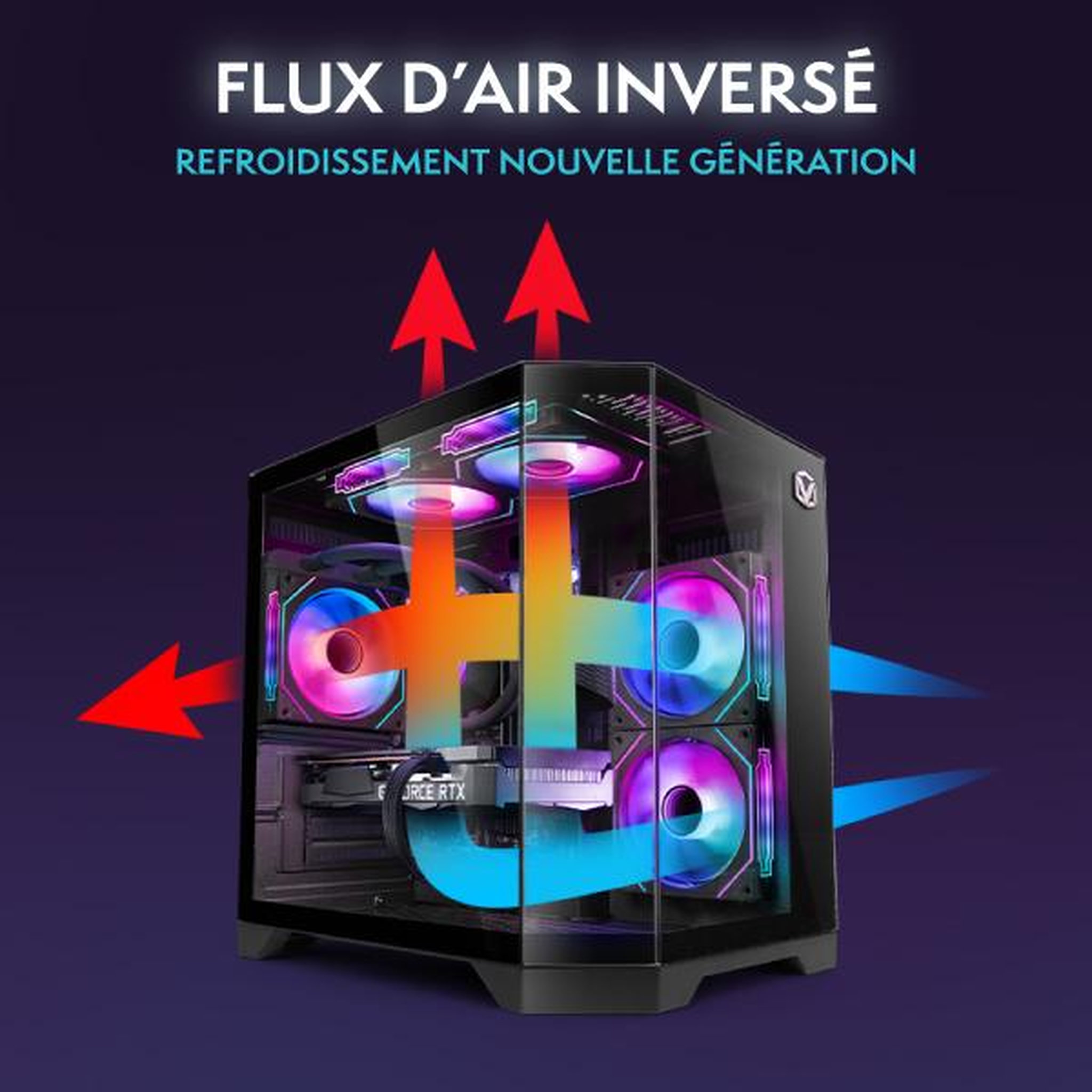 Voir la diapositive 4 : VIBOX PC Gamer Complet - Ryzen 7 9700X, RTX 5060 Ti, 16 Go RAM, 1 To SSD, Windows 11, WiFi + Bluetooth 5.4