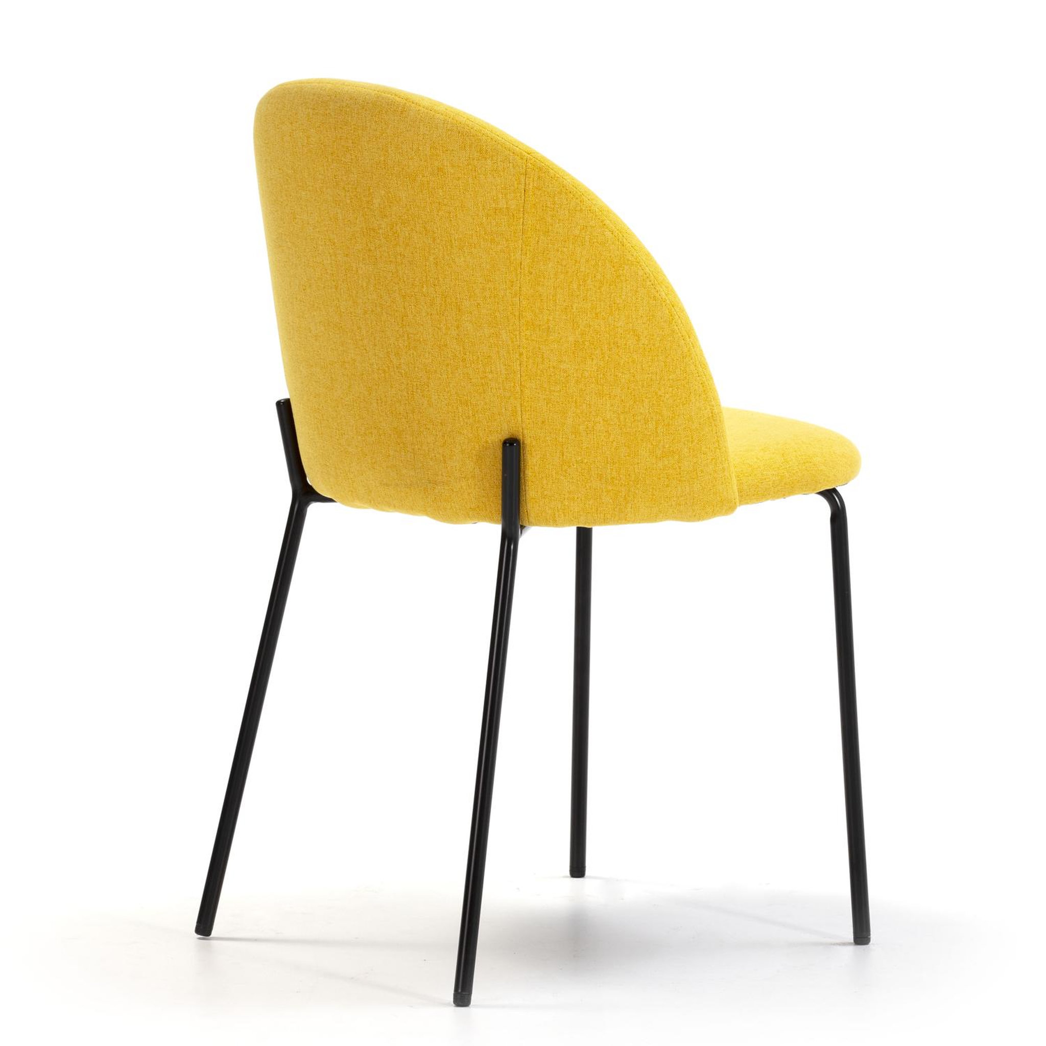 Voir la diapositive 4 : VS VENTA-STOCK Pack 2 chaises Salle à Manger tapissées Kenia Moutarde, 43 cm x 47cm x 78,5 cm