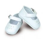 PETIT COLLIN Chaussures ballerines à bride coloris blanc