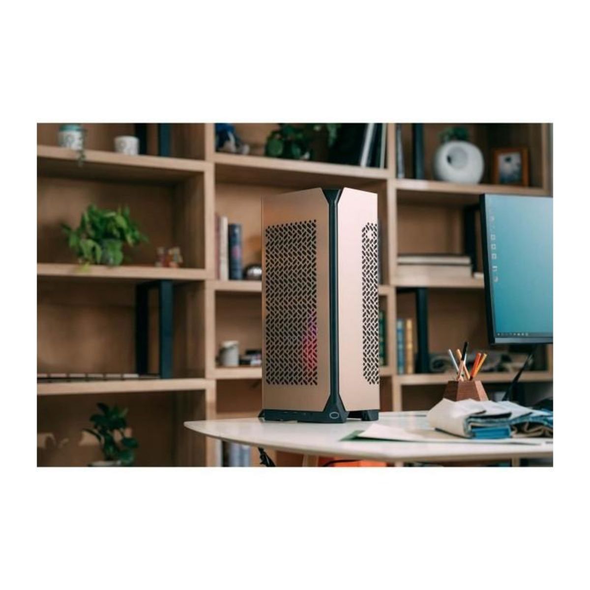 Cooler Master Boîtier PC - COOLER MASTER - Ncore 100 Max Bronze Edition - MiniT/ITX/850W/WC (NR100-ZNNN85-SL0)