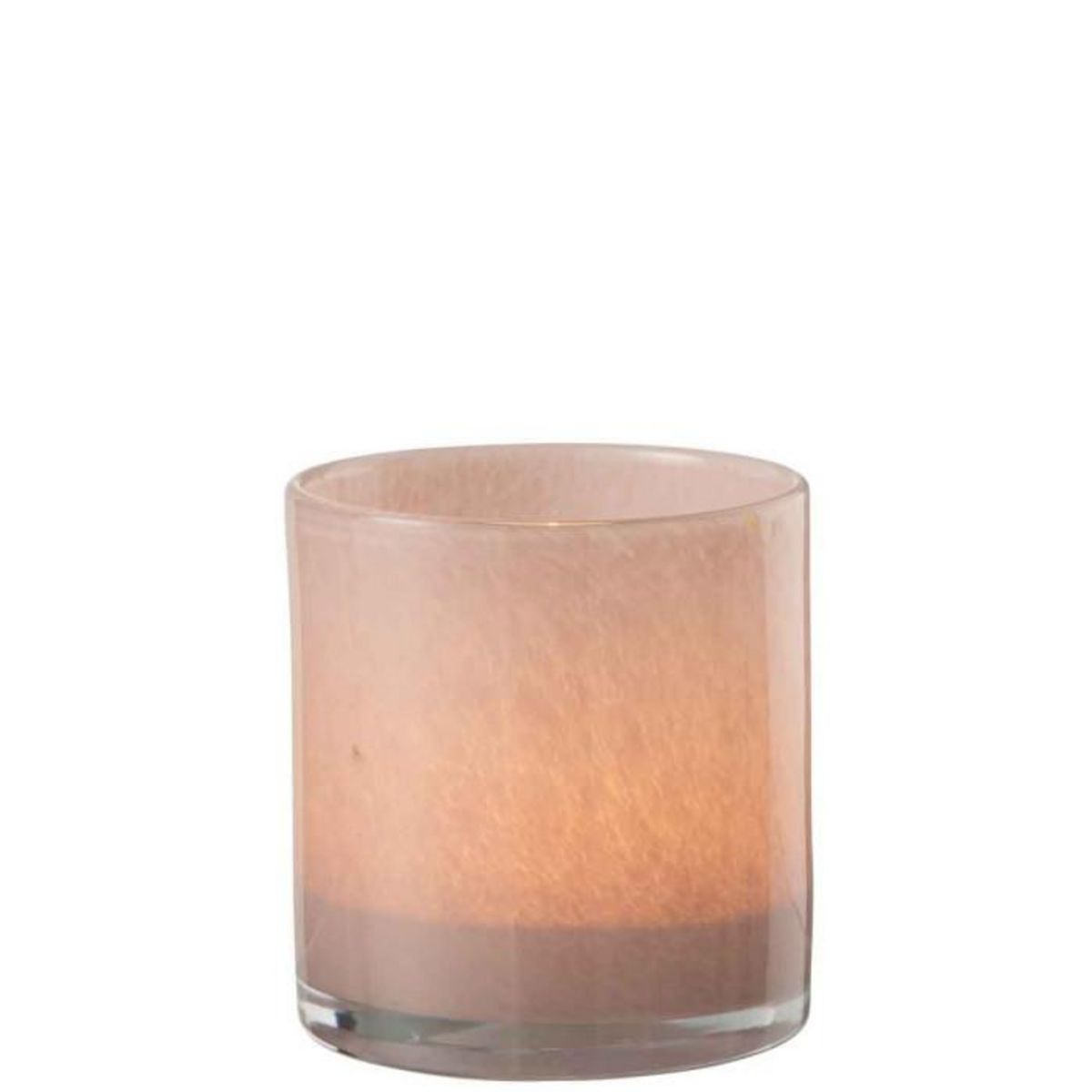 Paris Prix Photophore Design en Verre  Jade  12cm Rose