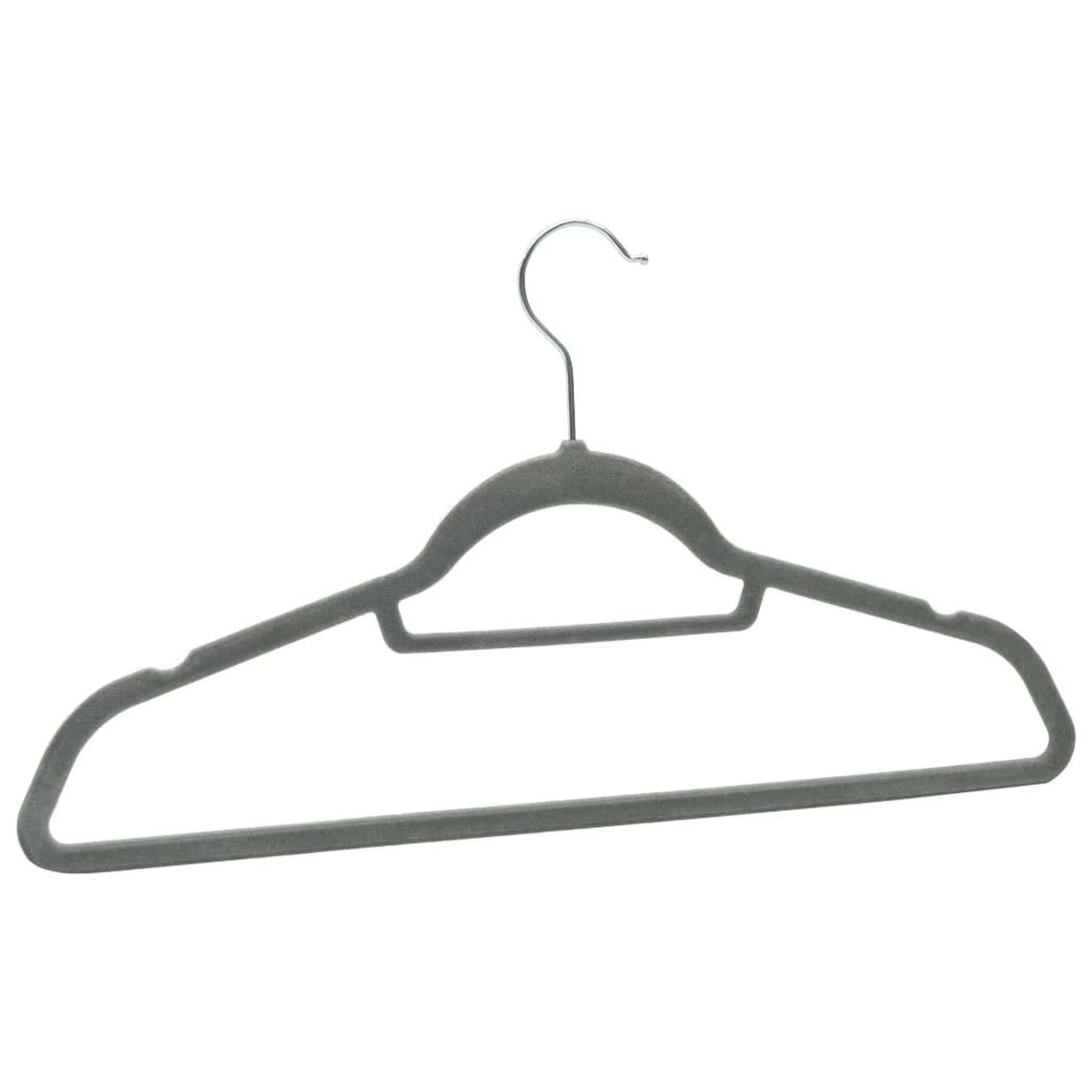 Voir la diapositive 5 : VIDAXL Cintres antiderapants 20 pcs Gris Velours