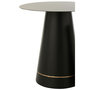 Voir la diapositive 4 : Paris Prix Lot de 2 Tables d'Appoint en Métal  Border  50cm Noir