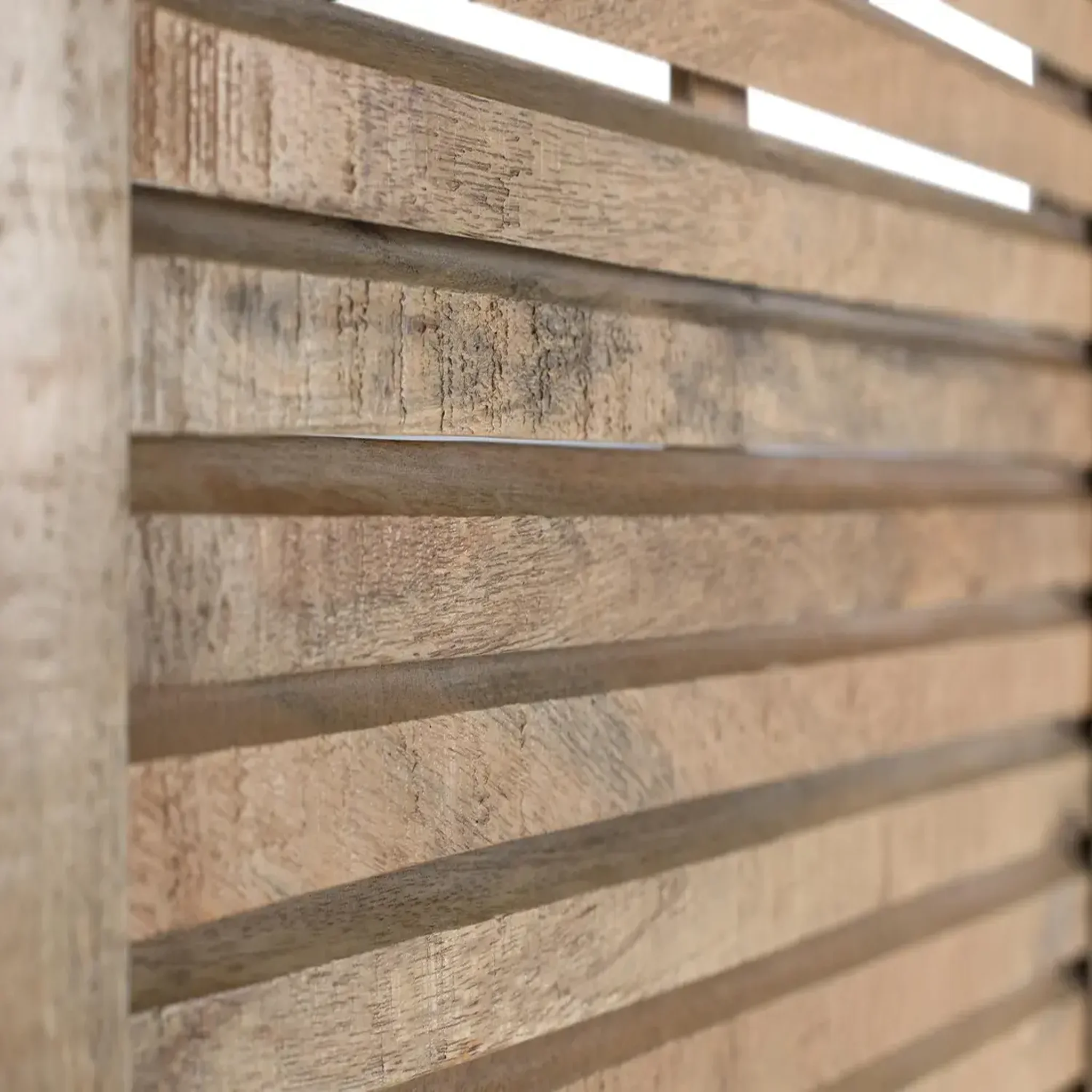 Voir la diapositive 5 : GINER Y COLOMER SL Tête de lit en bois de manguier 165 cm style rustique colonial