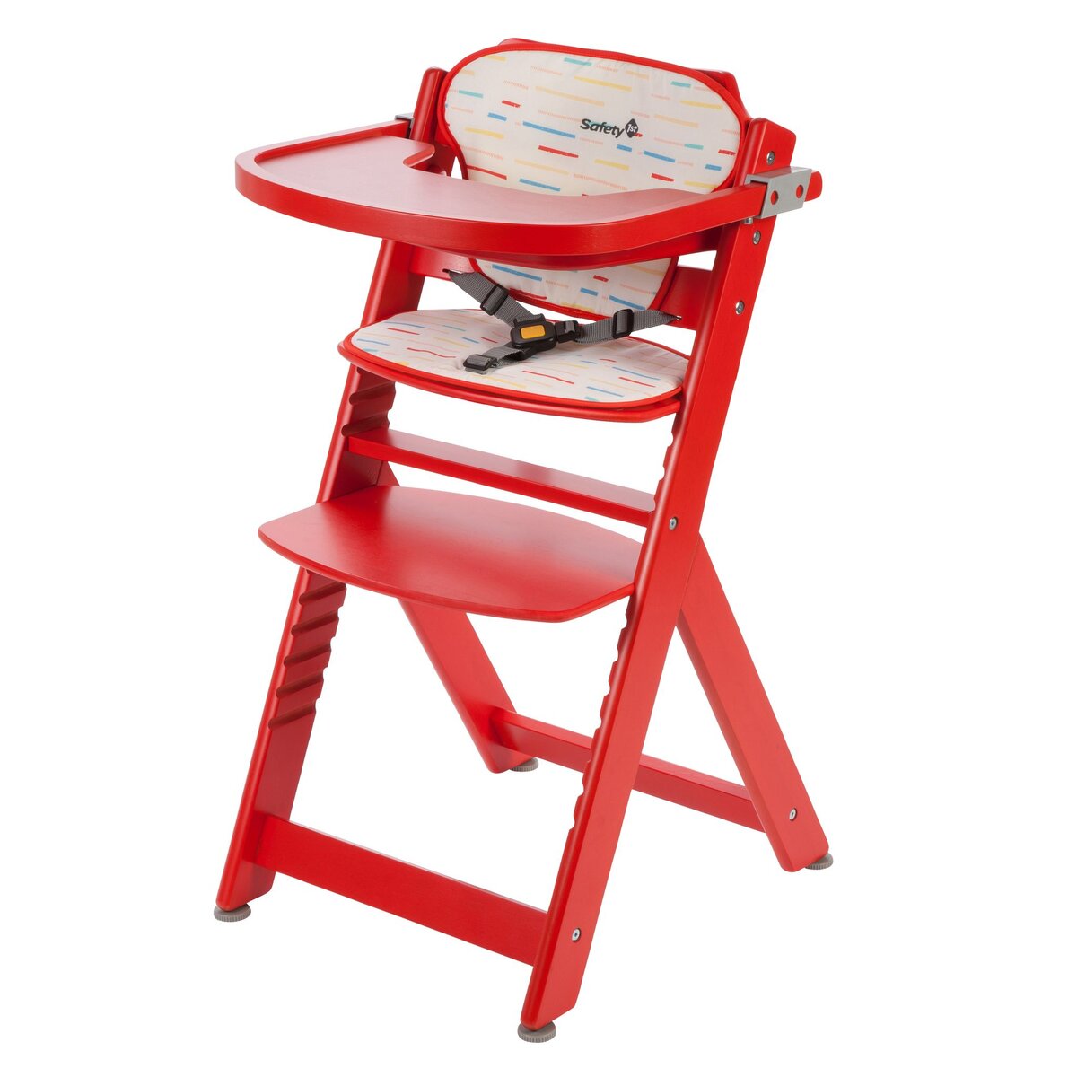 SAFETY FIRST Chaise haute bébé évolutive en bois rouge Timba 