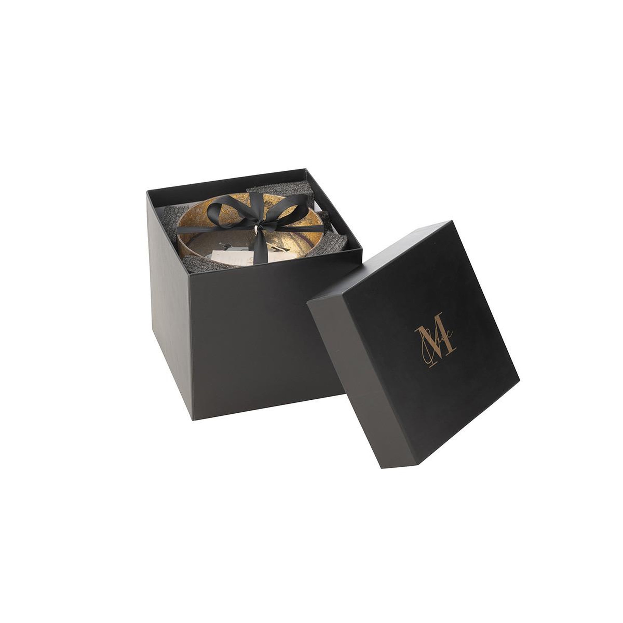 Voir la diapositive 4 : J-LINE Bougie parfumée  m-chic  15cm oud & amber
