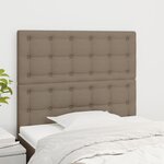VIDAXL Tetes de lit 2 pcs Taupe 100x5x78/88 cm Tissu