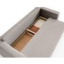 Voir la diapositive 4 : BEST MOBILIER Topaze - canapé 3 places - convertible avec coffre - en tissu bouclette