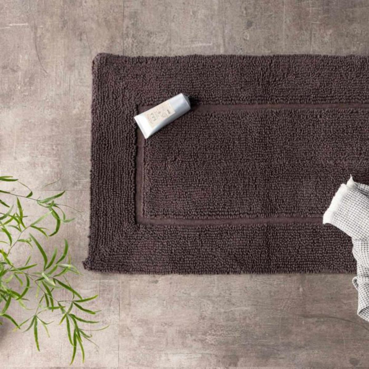 Paris Prix Tapis de Salle de Bain  William  50x80cm Gris