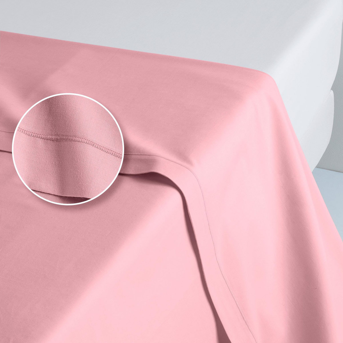 ACTUEL Drap plat uni en coton 57 fils - collection permanente