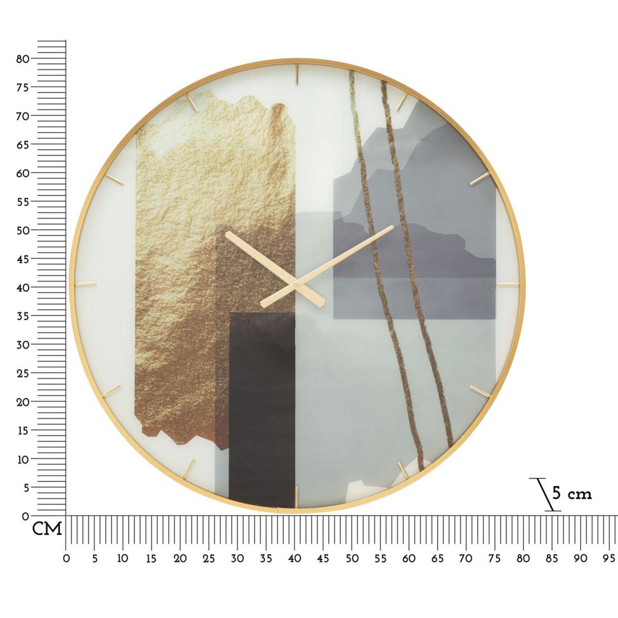 Voir la diapositive 6 : Paris Prix Horloge murale en verre  motifs  80cm multicolore
