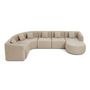 Voir la diapositive 3 : LISA DESIGN Ikare - canapé modulable d'angle droit - 6 places - en tissu