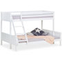 Voir la diapositive 1 : HomeStyle4U Lits superposes 90x200 et140x200 blanc