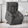 Voir la diapositive 1 : VIDAXL Fauteuil inclinable Gris fonce Tissu