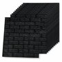 VIDAXL Papier peint 3D autoadhesif Briques 10 pcs Noir