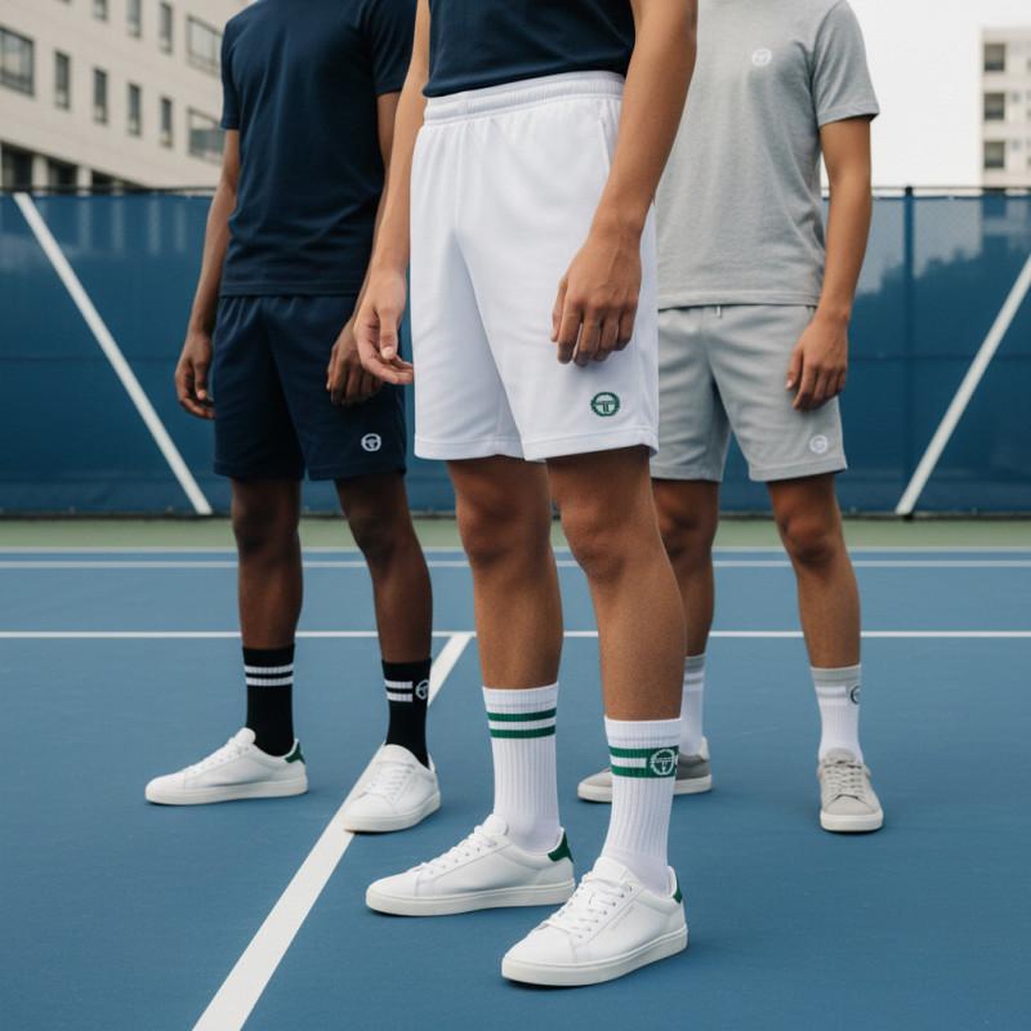 Voir la diapositive 4 : SERGIO TACCHINI Sergio Tacchini Pack de Chaussettes enfant Tennis Crew Lot de 9 Paires