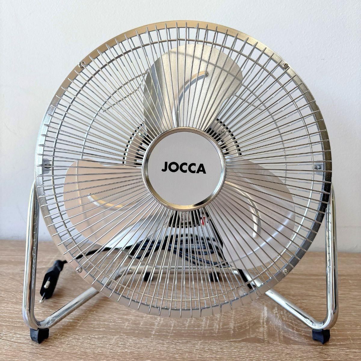 Jocca Ventilateur de Table 20W Compact Inclinable - Ventilateur portable 2 Vitesses - Débit d'Air Puissant & Faible Consommation Jocca