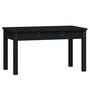 Voir la diapositive 2 : VIDAXL Banc de jardin noir 80x44x45 cm bois massif de pin