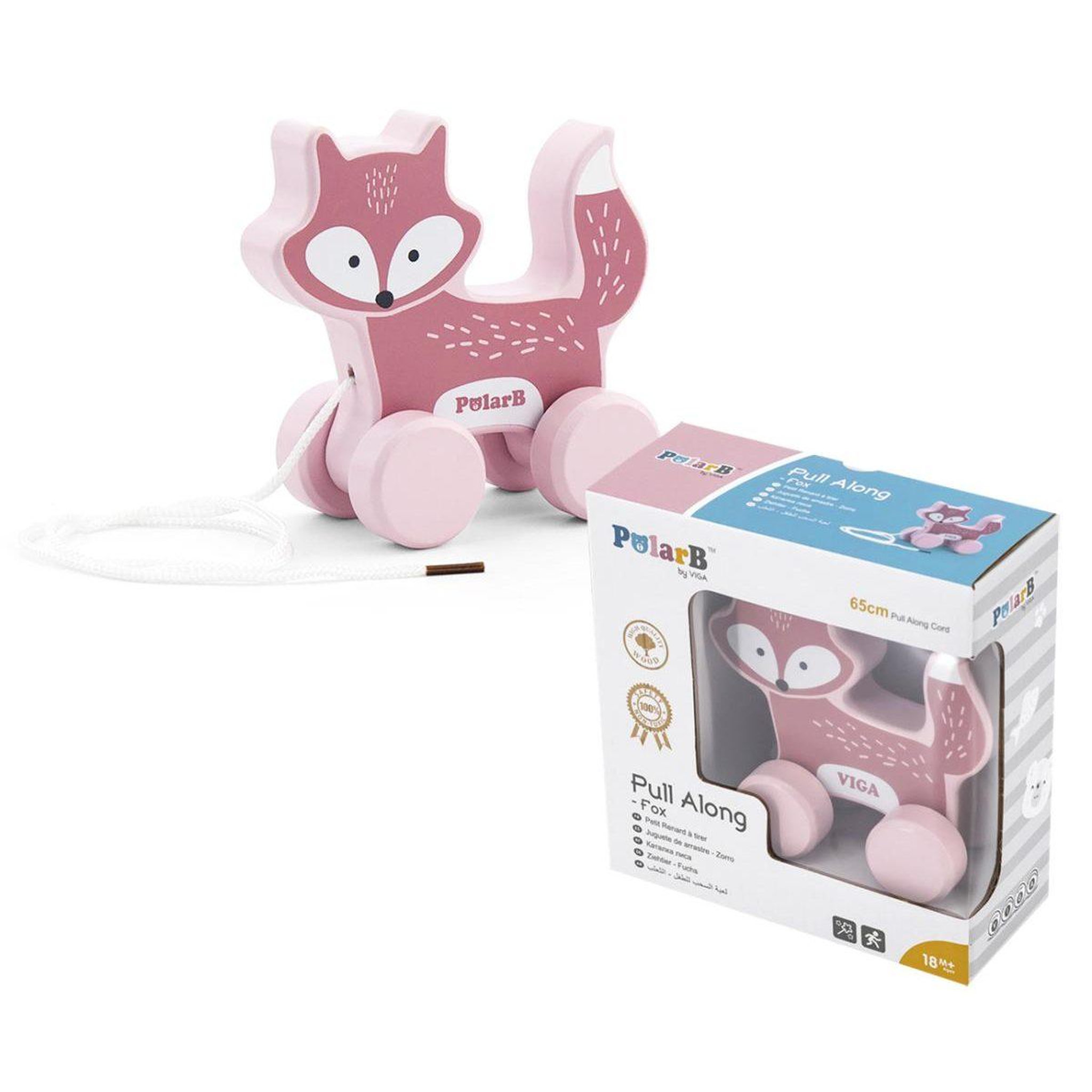 Voir la diapositive 2 : VIGA Jouet à tirer  44002 polarb - renard