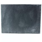 SECRET DE GOURMET Assiette de Présentation  Ardoise  40cm Gris