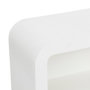 Voir la diapositive 2 : ATMOSPHERA Étagère 4 Niches Design  Soleya  85cm Blanc