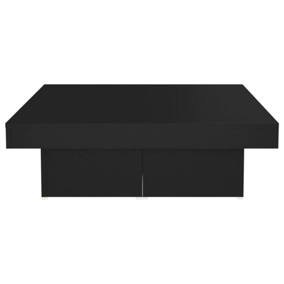 VIDAXL Table basse noir 90x90x28 cm bois d ingénierie