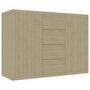 Voir la diapositive 2 : VIDAXL Buffet Chêne sonoma 88x30x65 cm Bois d ingénierie